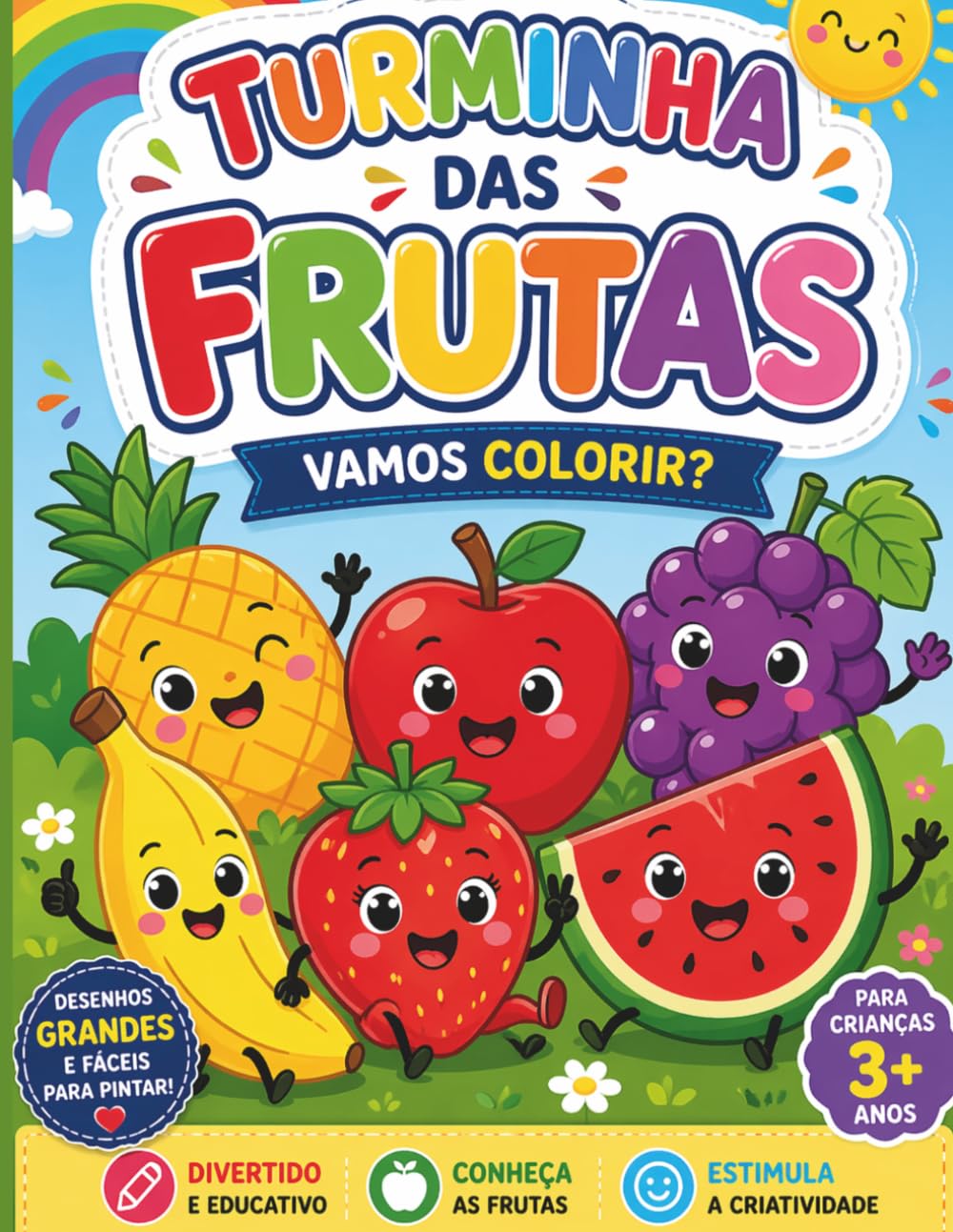 Turminha das Frutas - vamos colorir?