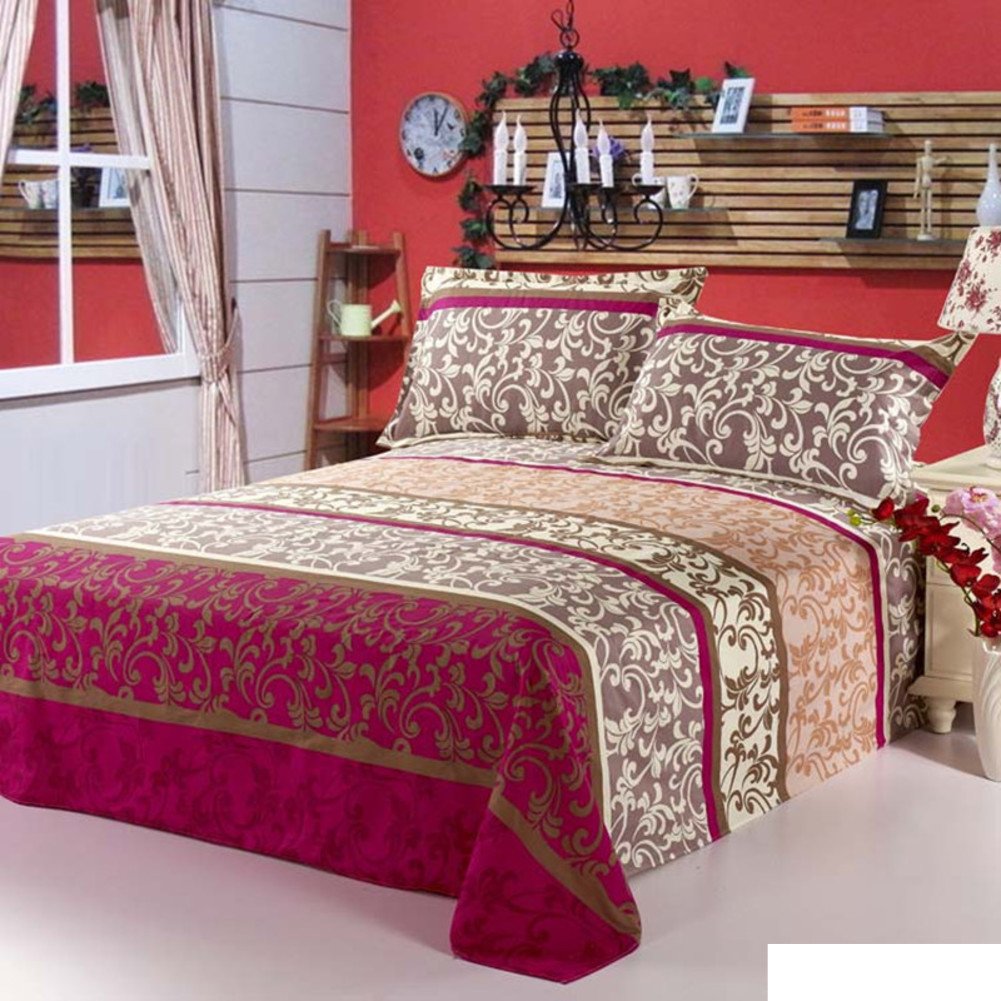 Drap en coton 230x250cm pour des nuits fraîches en été