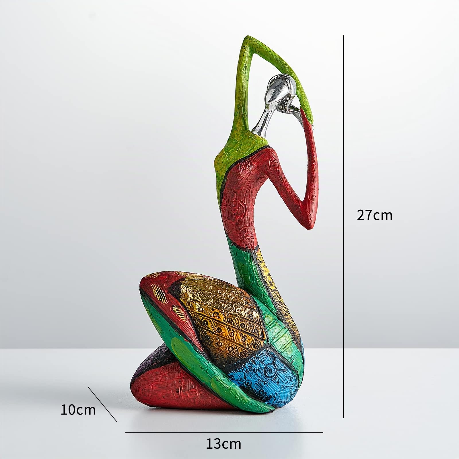 Octdays Scultura astratta donna statuette di arte astratta, decorazione per la casa moderna in ceramica astratta donna statua per soggiorno armadio da ufficio, decorazioni da tavola decorazioni per