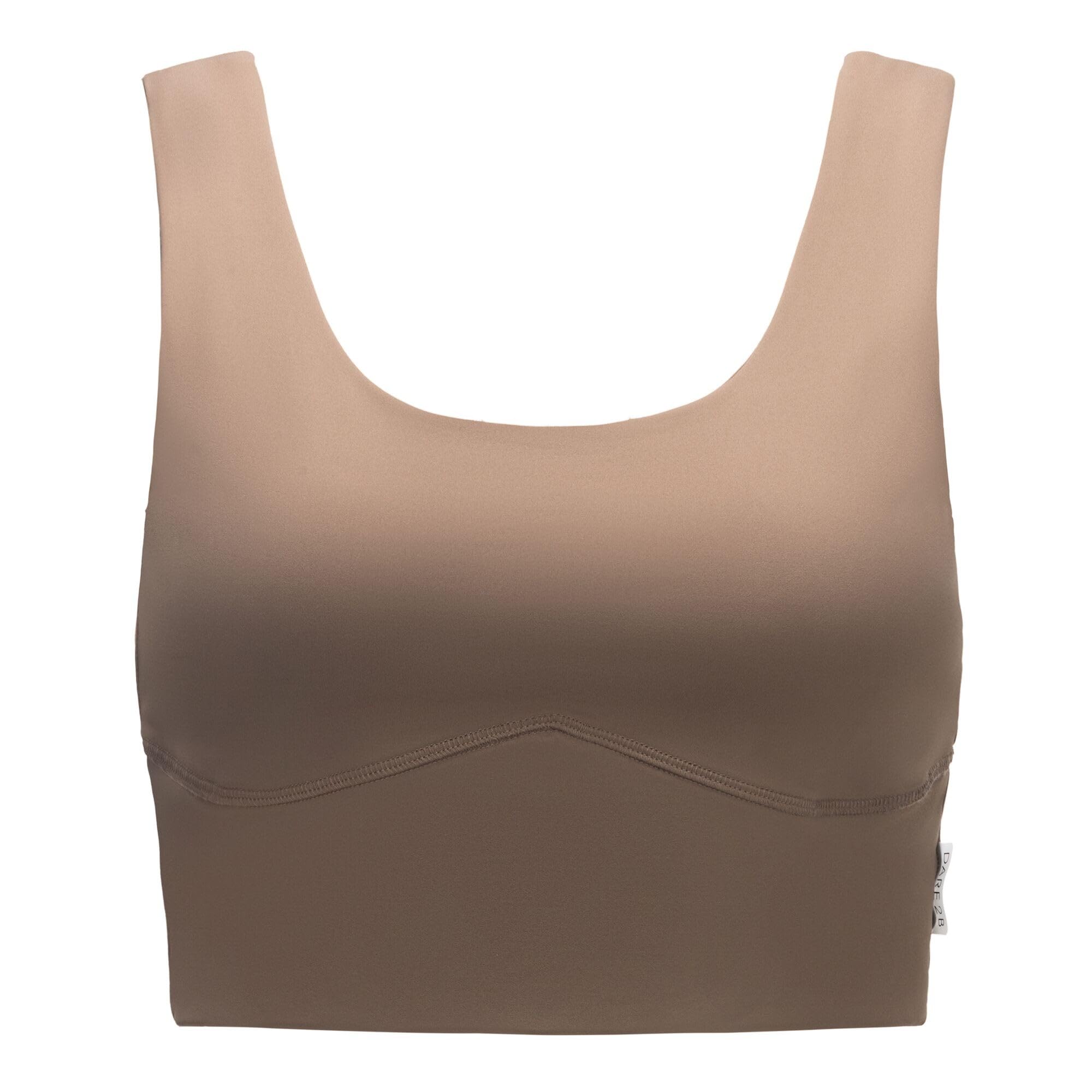 Dare 2B Women's Beige Refresh Cropped Tank Top Size: M
