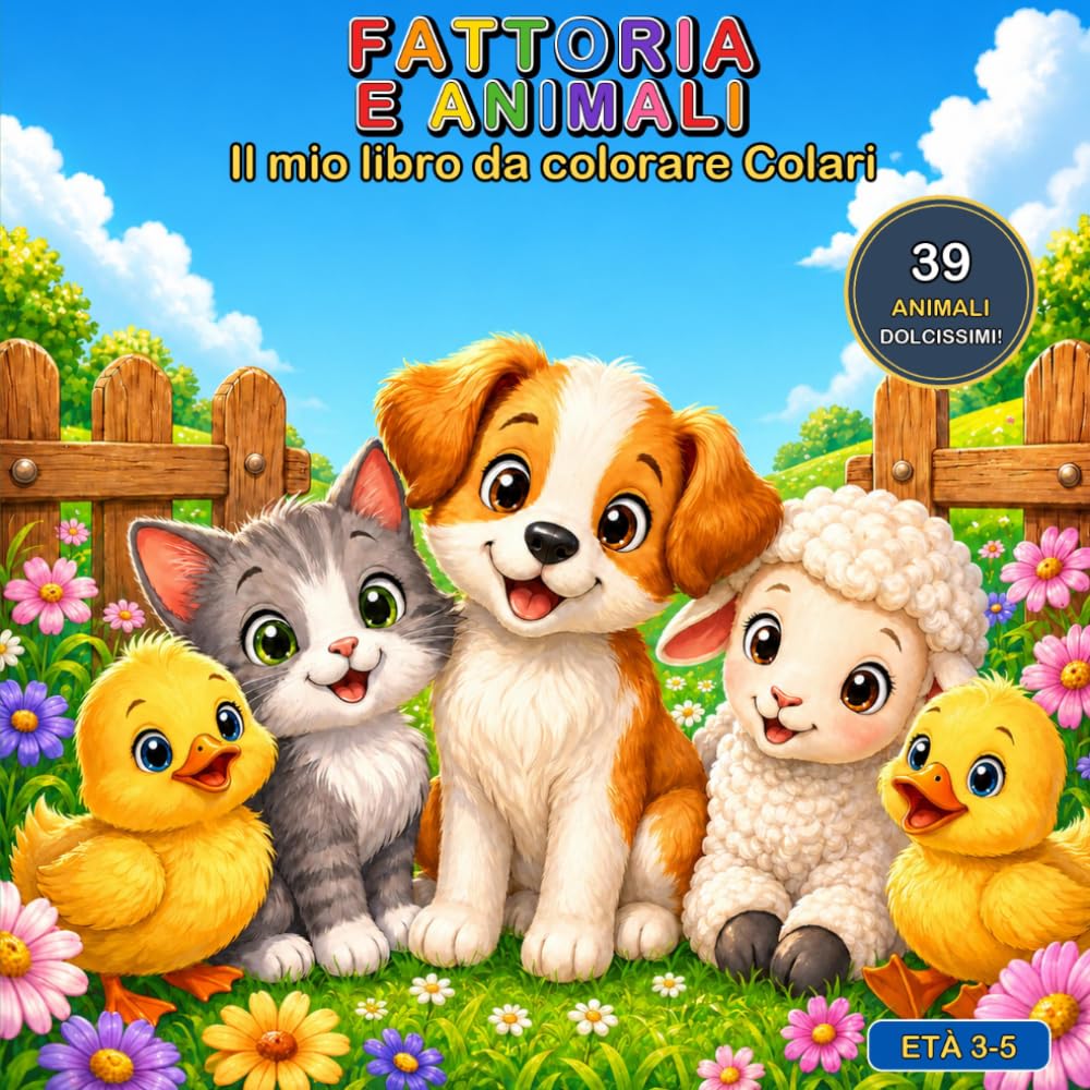 Il Mio Libro da Colorare Colari: Fattoria & Animali