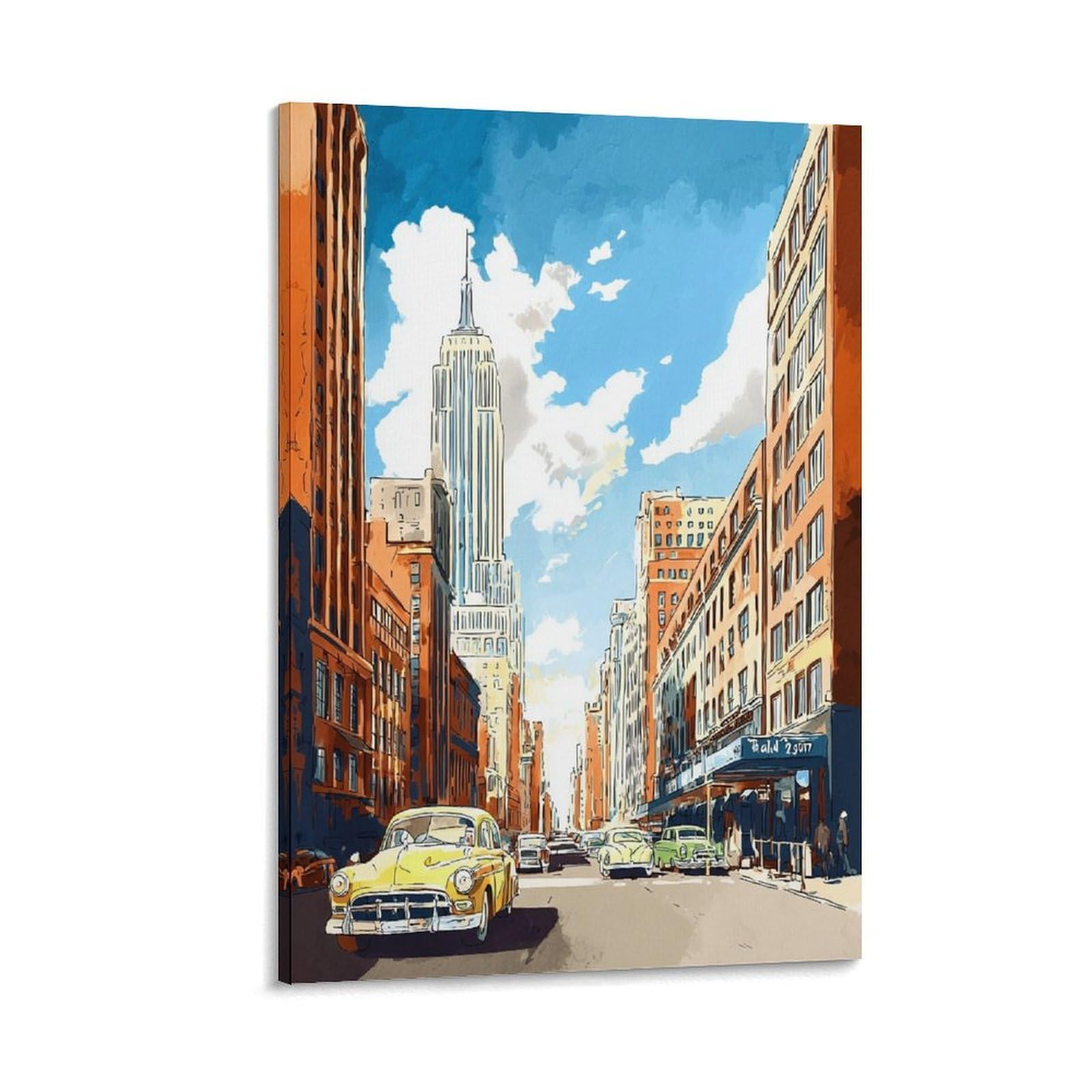 ZBBGGOZ Hudson Poster 24x36inch(60x90cm) Vintage Watercolor Canvas Art