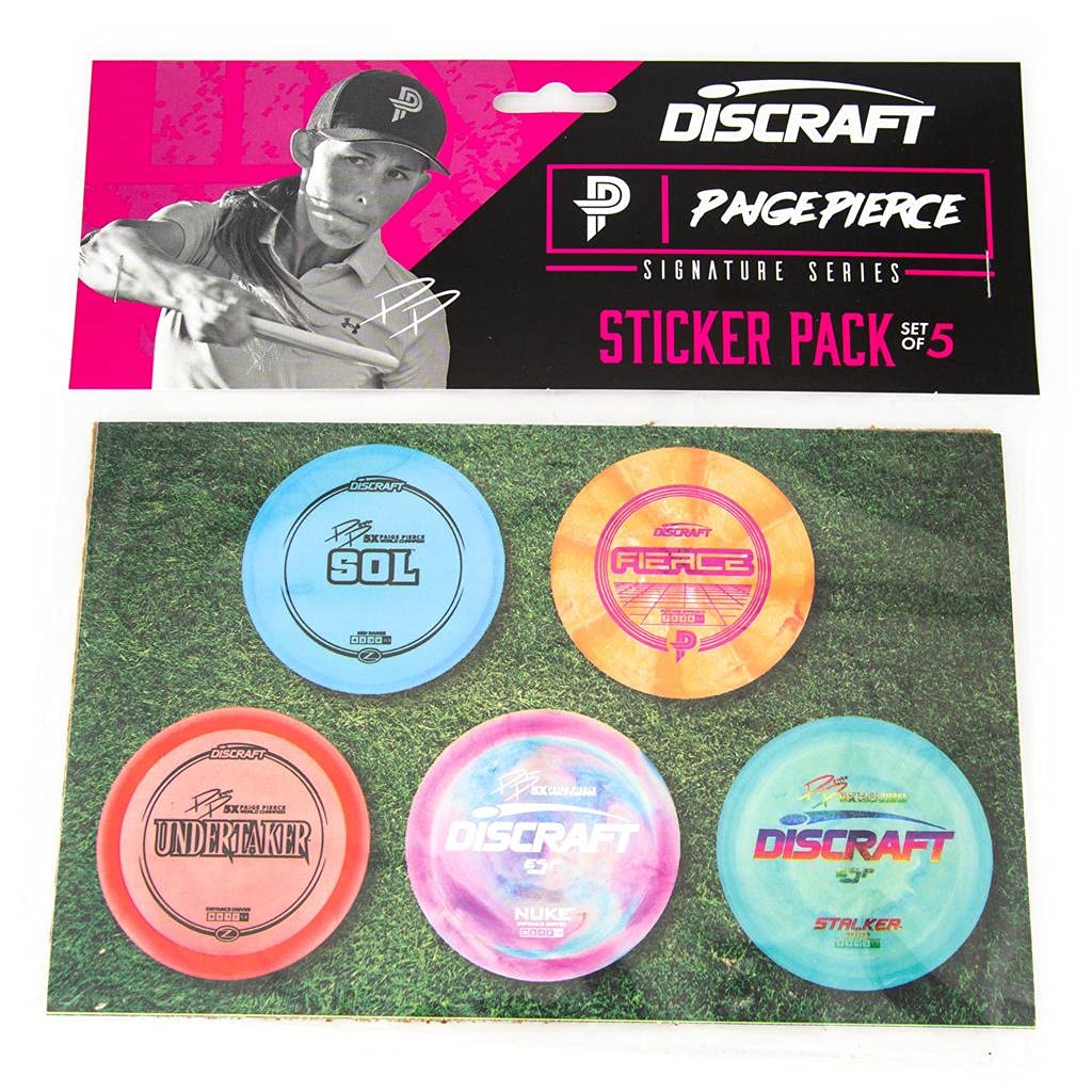 Discraft Paige Pierce Signature Series Sticker Pack Disc Golf Sticker Pack