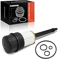 Vista 1 de A-Premium Conjunto de tapa de carcasa de filtro de aceite compatible con Mercedes-Benz C240, C280, C32 AMG, C320, E320, E430, E500, CL500, CLK500