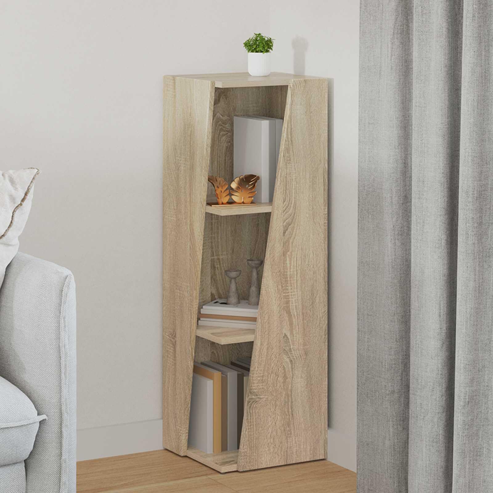 vidaXL Étagère latérale 33 x 32 x 100,5 cm Bois d'ingénierie