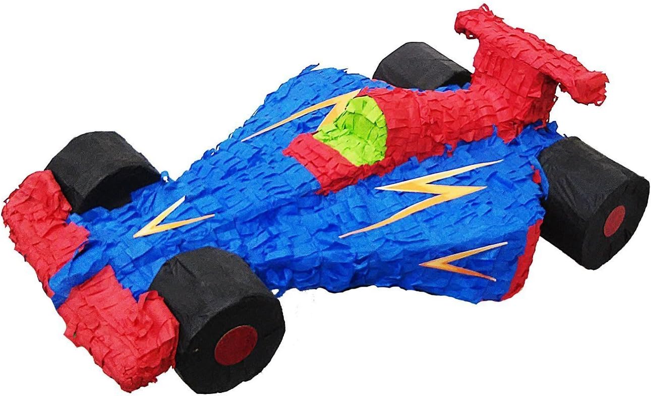 Aztec Imports, Race Car Pinata, Blue and Red