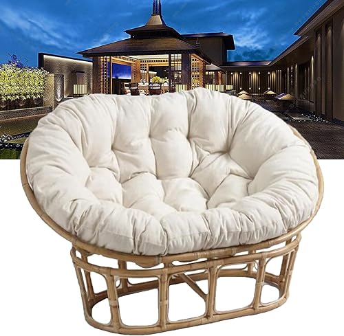 Miniatura 2 de Papasan Cojín, relleno de algodón, blanco, 67 * 47 pulgadas