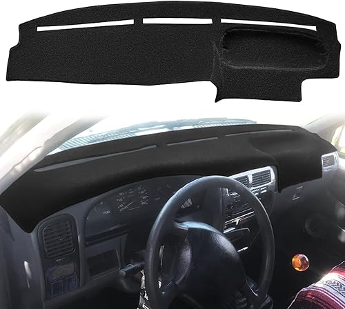 Tapete de cubierta de tablero para Nissan Hardbody D21 1994-1997  Pathfinder 1994 1995, protector de alfombra (negro)