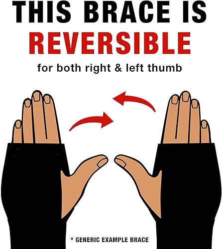 Miniatura 8 de ACE Estabilizador de pulgar de lujo ajustable negro paquete de 1 unidad