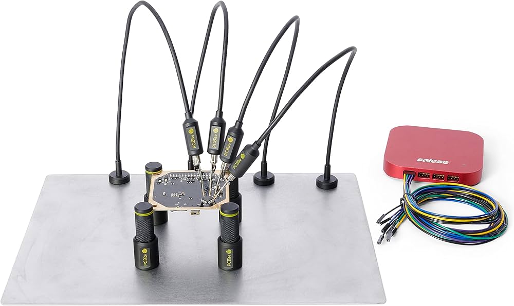 2x4 Wire Harness For PCBite Probes To Saleae Logic Analyzer - 8 Wire Cable With Color Coding