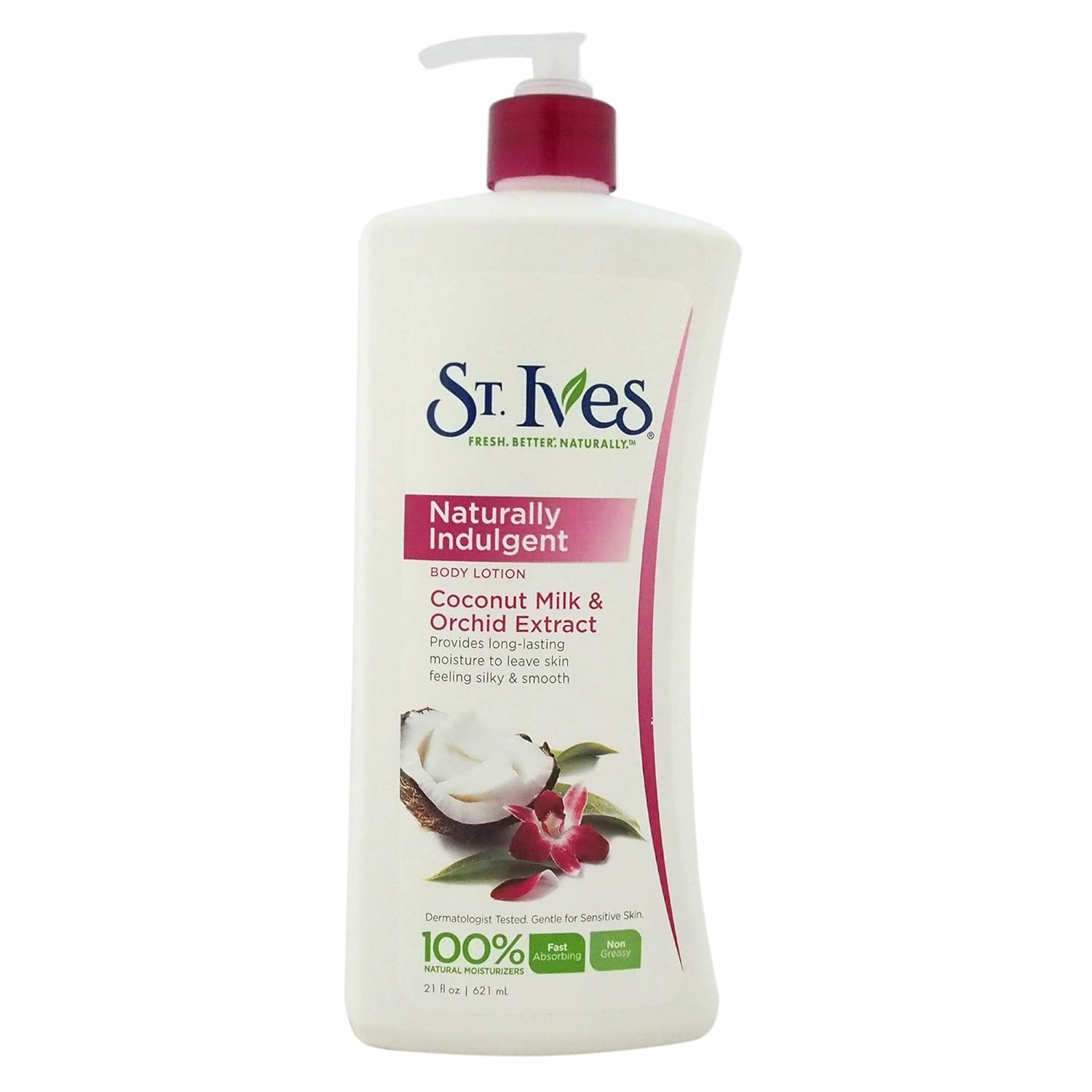 St. Ives Softening Body Lotion Coconut & Orchid Extract 21 oz (Pack of 6)