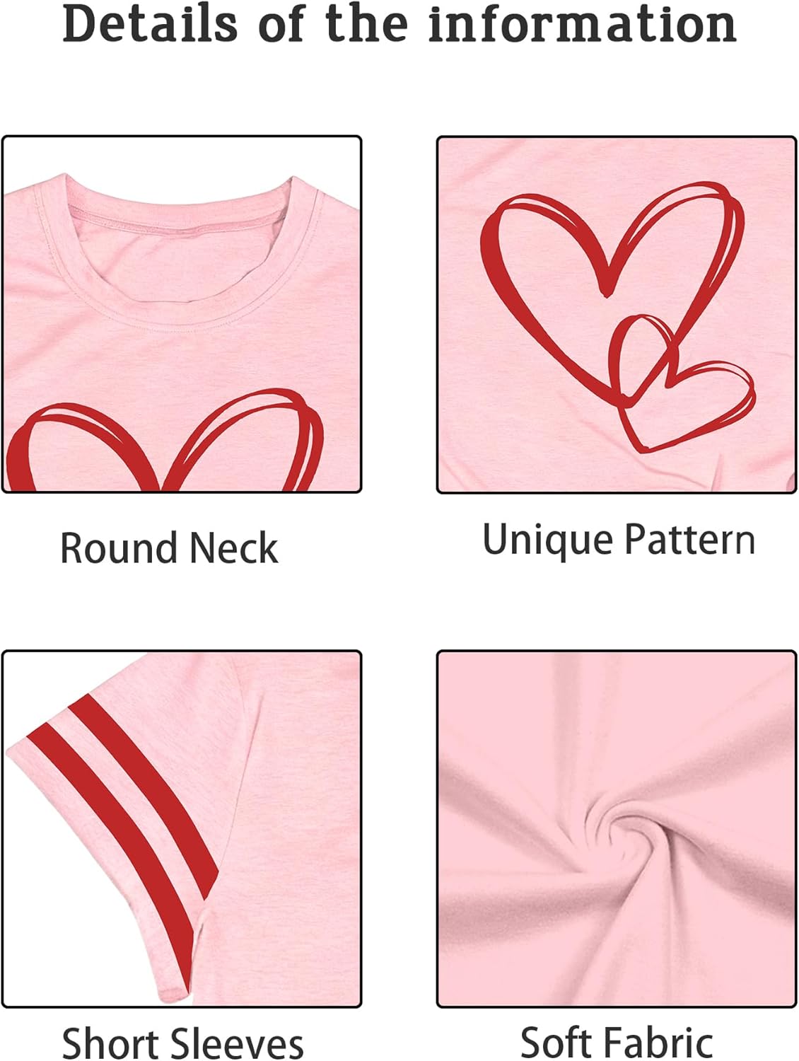 Mommy and Me Valentines Outfits Valentines Shirts for Women Cute Matching Love Heart Graphic Tee Tops - Image 4