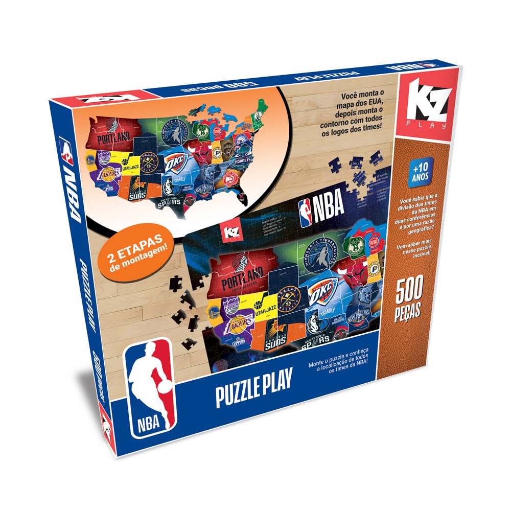 PUZZLE PLAY 500 PEÇAS - NBA : Amazon.com.br: Esporte