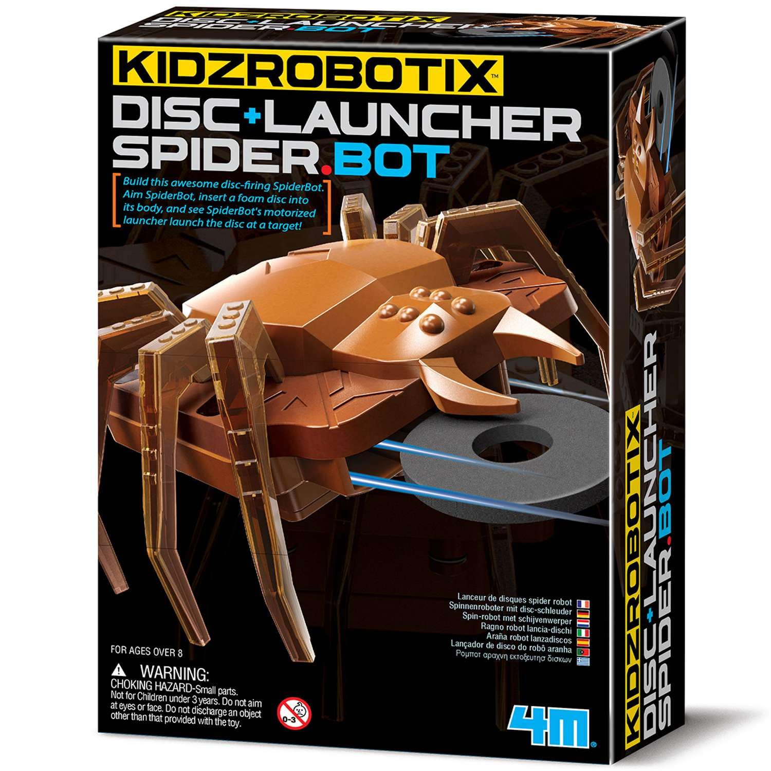 Amazon.com: 4M KidzRobotix Disc Launcher SpiderBot, Build and