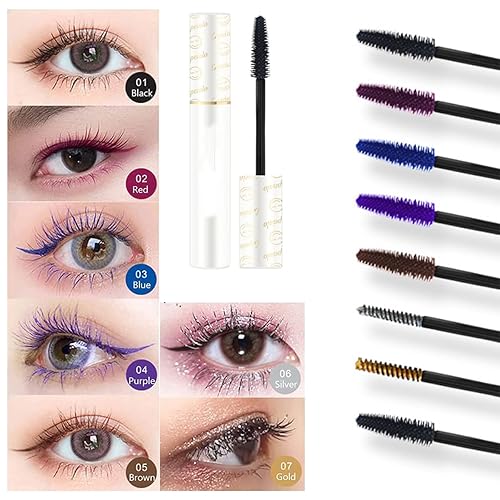 Miniatura 2 de Lapeialo - Máscara de pestañas esbelta de color, 4D Lapeialo de color (marrón)