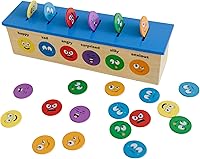 Vista 1 de SOLOBO Emotions Coin Drop Identifica sentimientos, aprendizaje socioemocional, recursos de aprendizaje preescolar, emociones para niños pequeños