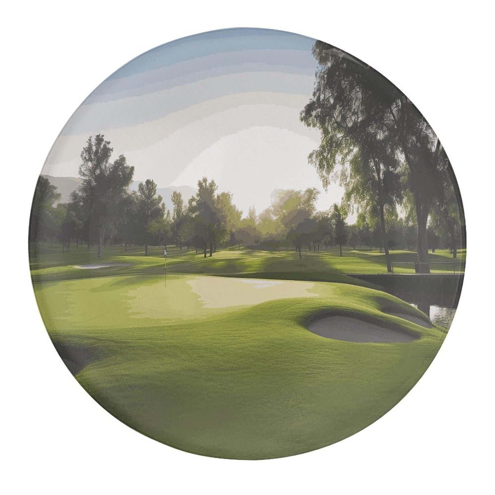 Fekiloot Style Golf Course Refrigerator Magnet Fridge Magnet4 Pcs