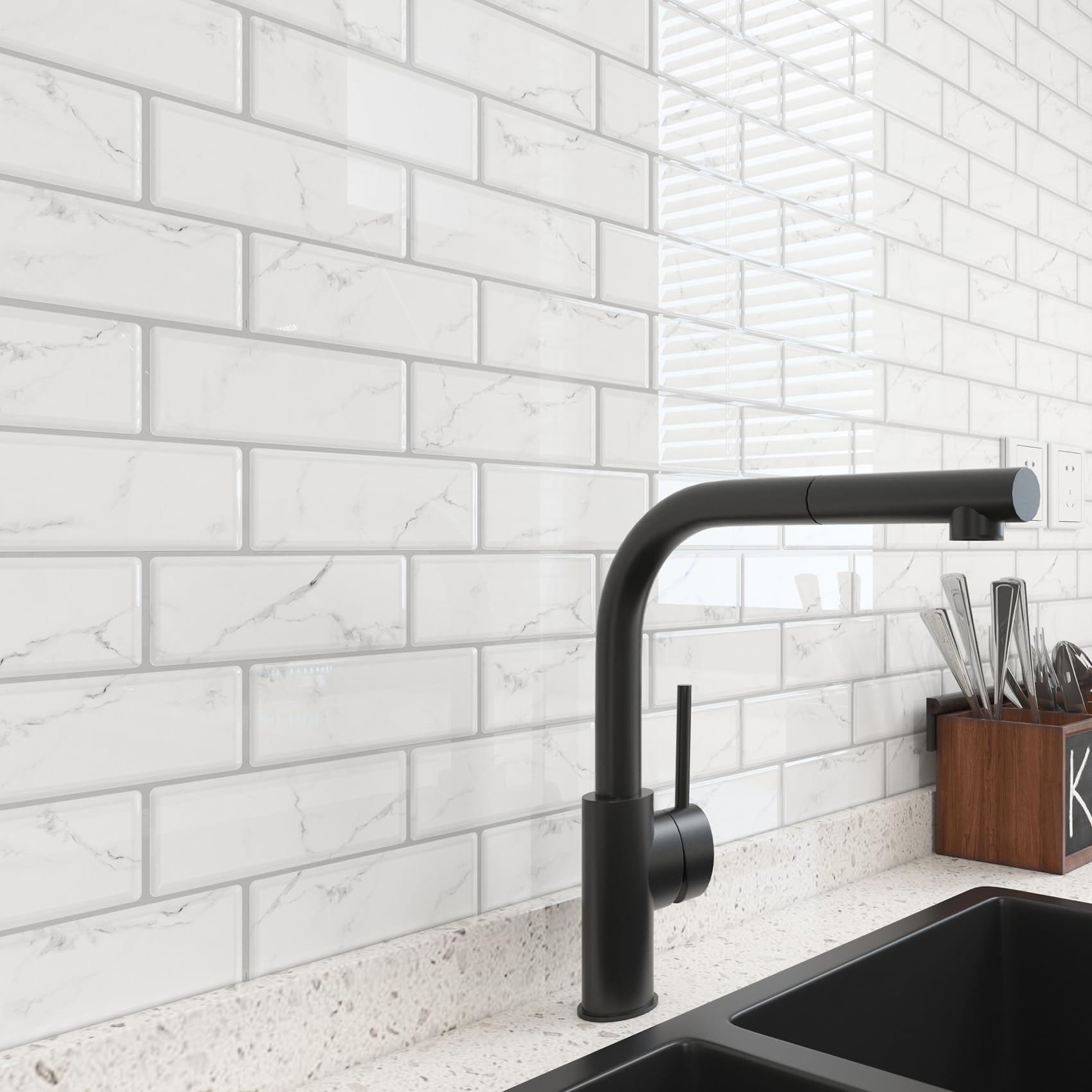 Livelynine Azulejos Adhesivos Baño Pared 30X30CM Losetas Vinilo para Paredes de Cocina 16 Losetas Impermeable Azulejos Adhesivos Pared 3D Pegatinas de Azulejo Gris Claro Azulejo Adhesivo Cocina