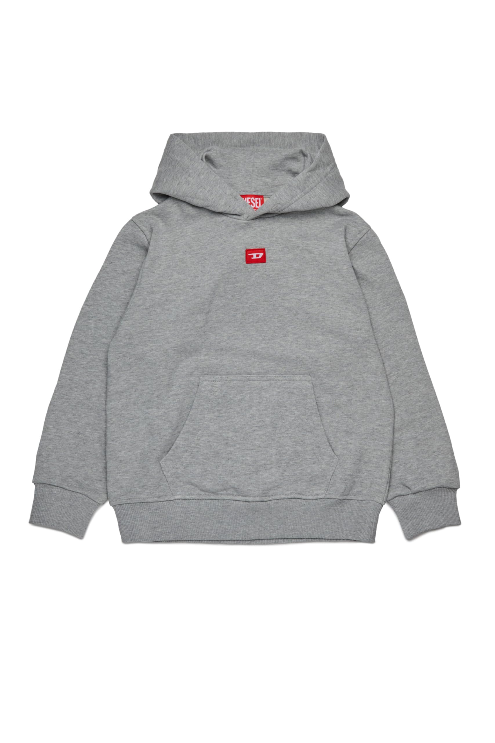 Kids' Hooded Sweatshirt With Red D Patch