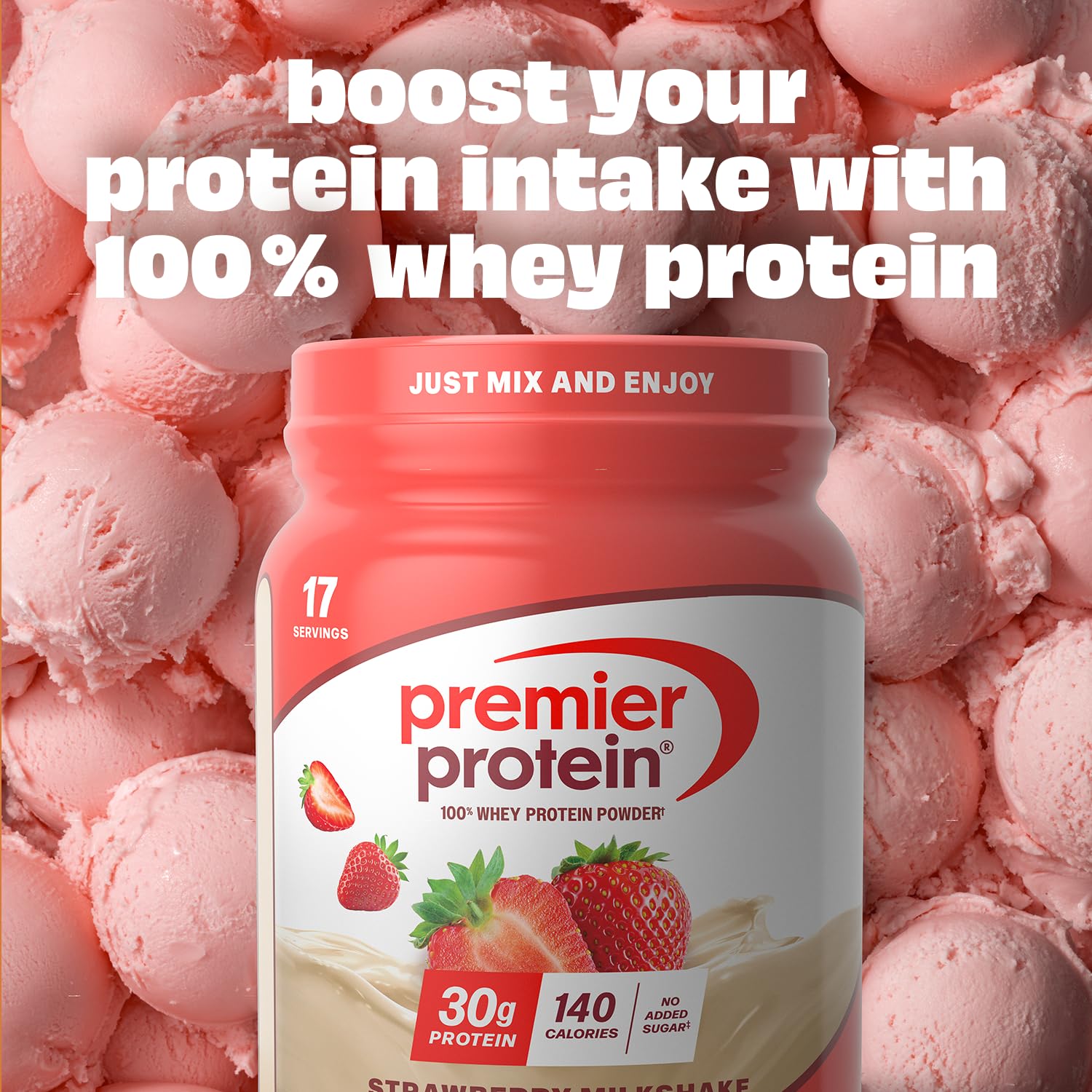 Premier Protein 30g High Protein Powder, 100% Whey, Strawberry, 17 Servings — Amazon image 5