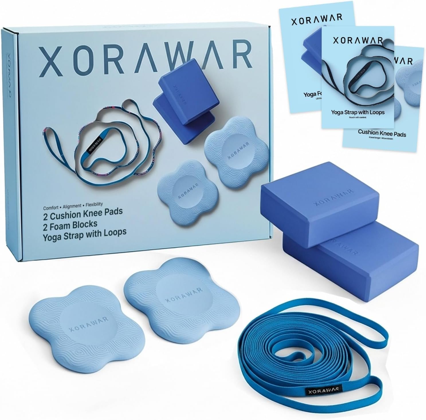 at Home Pilates Kit | Pilates Sets for Women | Essential kit | Fitness Equipment | At Home Workout Equipment Home Gym | Pilates Block | Kits | Pilates Set