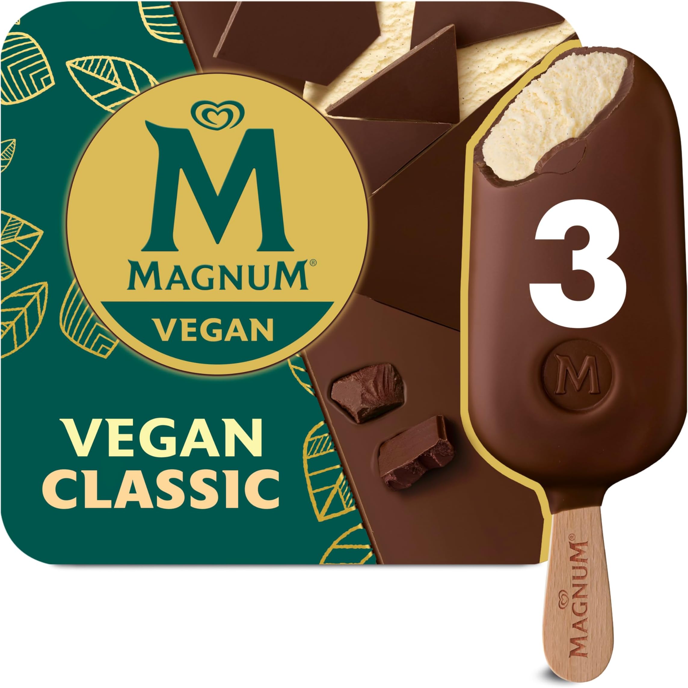 Magnum Classic Vegan Ice Cream Sticks 3 x 90 ml