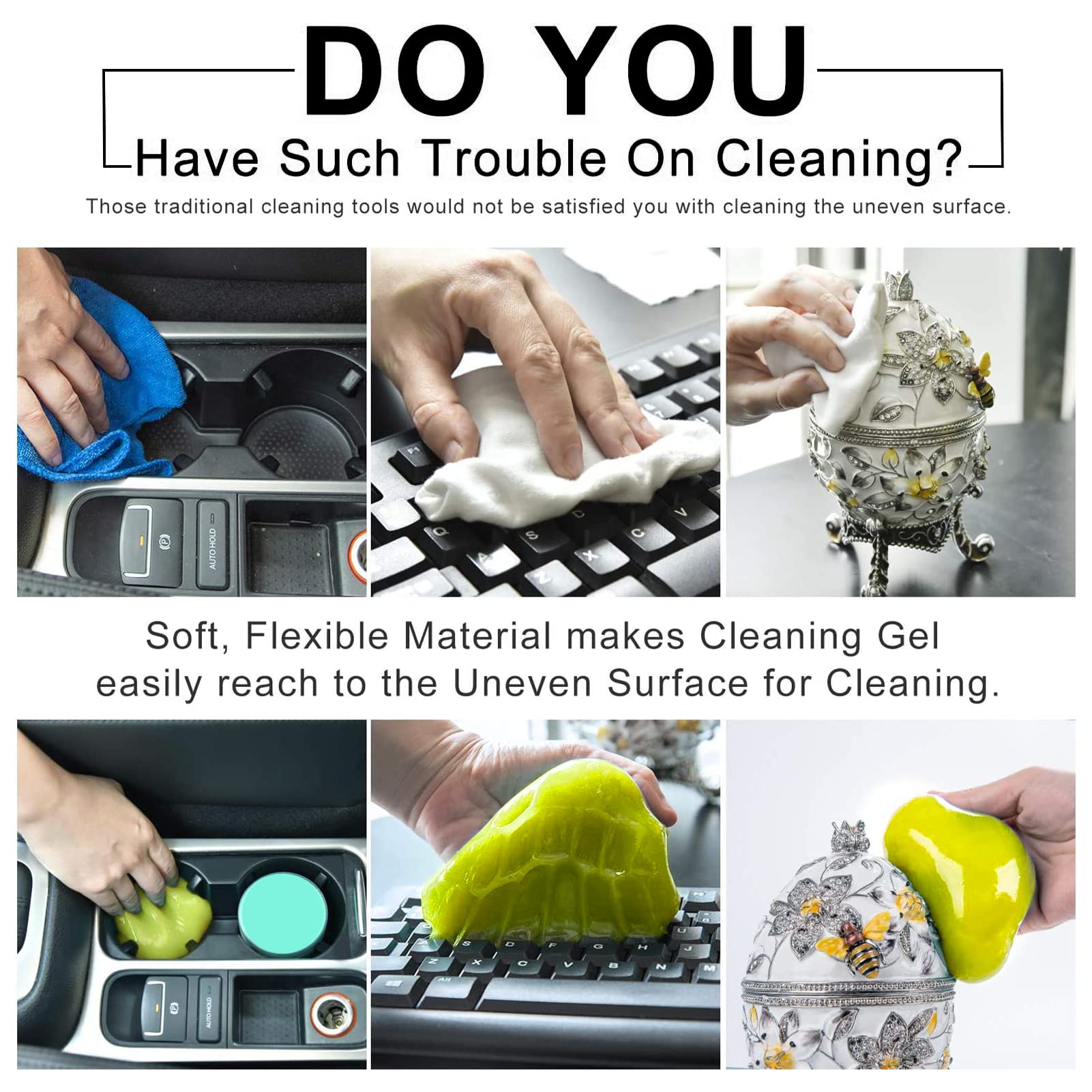 MAD Gels Nettoyants Pour Voiture Gel Nettoyant Anti-poussière 160g Gels