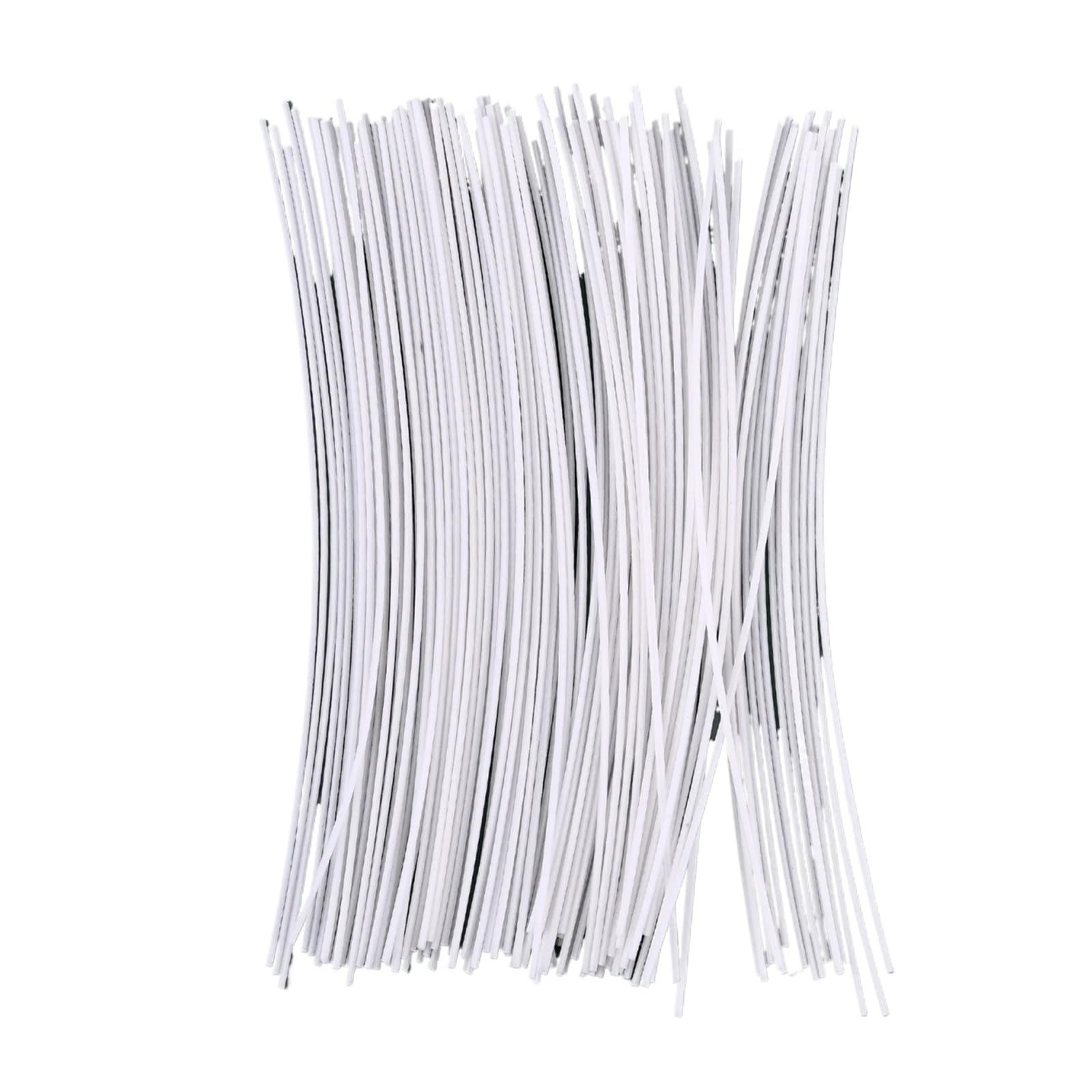 Kerzendocht 50/100 Stücke Gewachste Baumwolle Kern Kerze Dochte Set Rauchfrei for DIY Soja Wachs Gewebt Kerosin(18cm 100pcs)