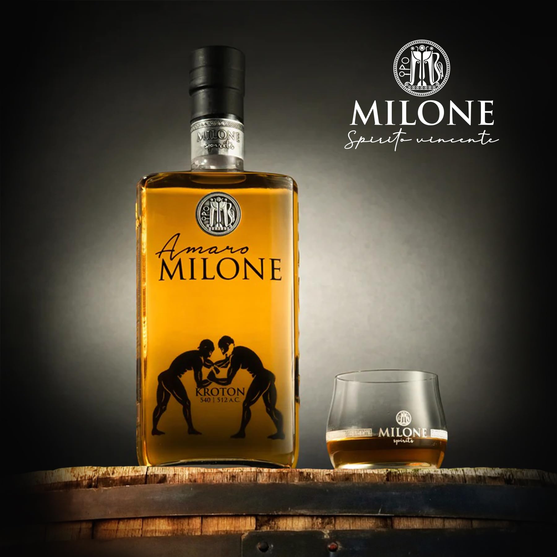 Amaro Milone 70 cl - Liquore Digestivo alle Erbe (35% Vol.) - Premiato come Miglior Amaro Artigianale al Mondo nel 2022 - Gusto Deciso e Rinvigorante