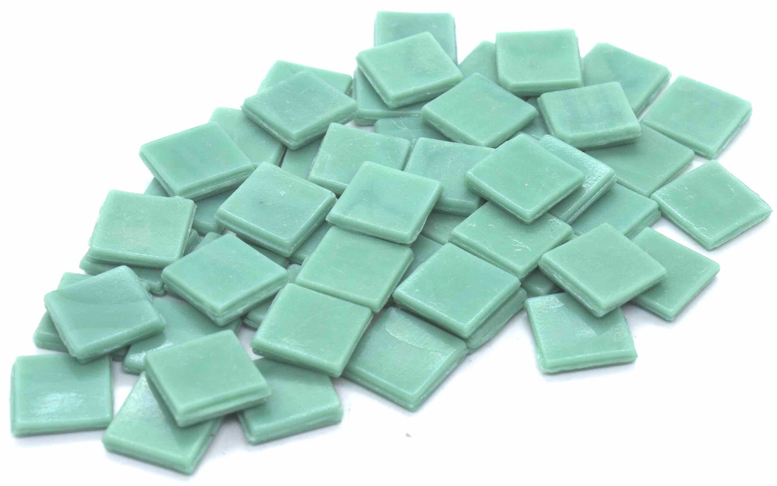 Sai Mosaic Art Coral Sea Green HK133 Glass Mosaic 15x15mm tiles 100 gm pack-image-29