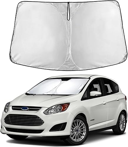 Miniatura 277 de EcoNour Parasol para parabrisas Rivian R1S / R1T 2022-2024 2025 2026, visera solar para parabrisas delantero y ventana, bloqueador de calor UV