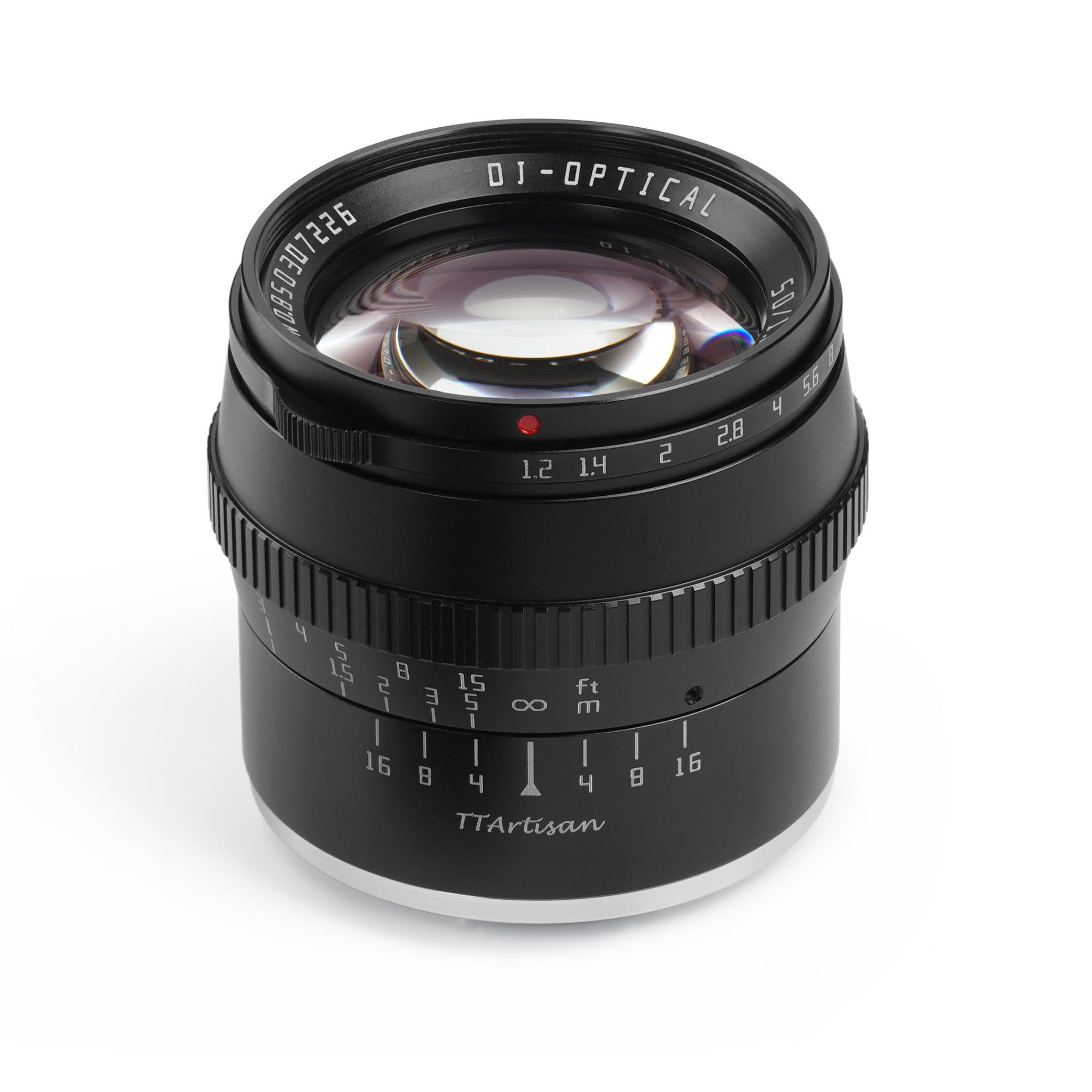 TTARTISAN 50mm F1.2 Objectif APS-C Objectif Fixe à Grande Ouverture et Mise au Point Manuelle Compatible avec Les appareils Fuji X Mount