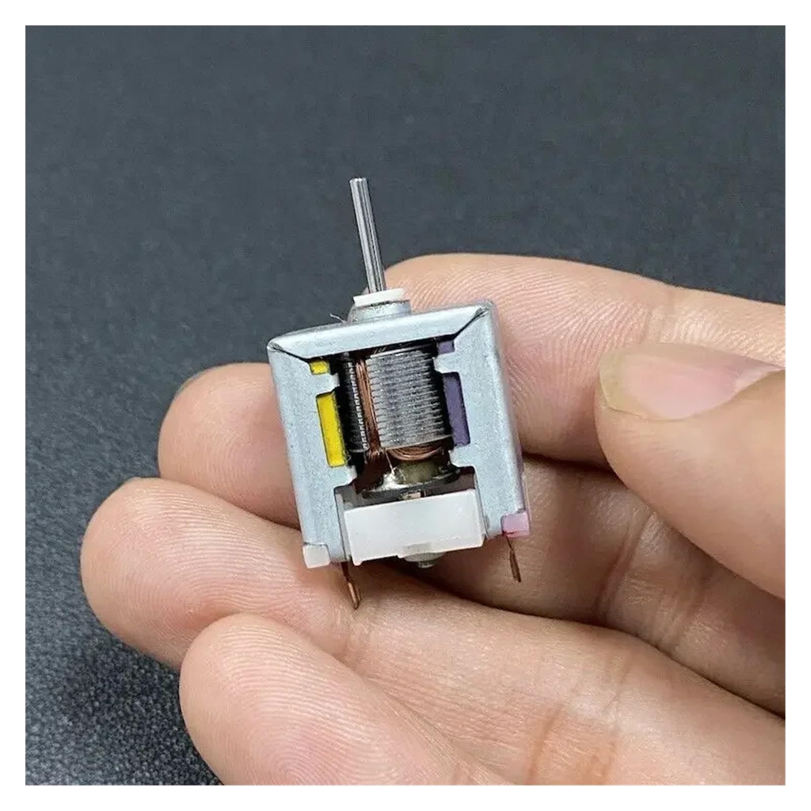 QWZTAEOZA 18mm Square 020 Carbon Brush Electronic Starter DC 1.5V-6V 25500RPM High Speed DIY Toy Car Boat Model