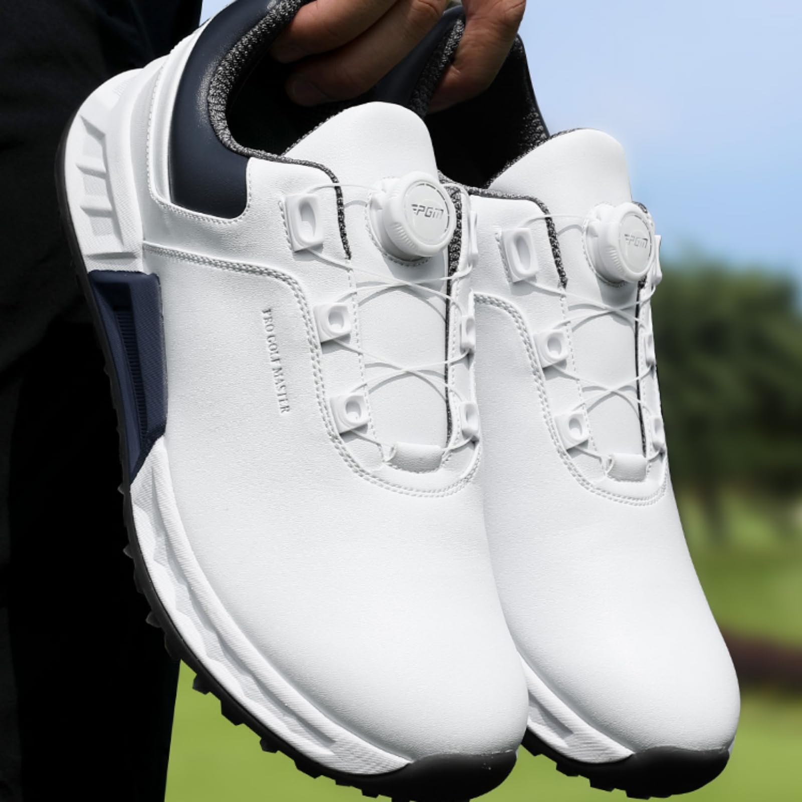 Męskie buty golfowe bez kolców wygodne wodoodporne sneakersy