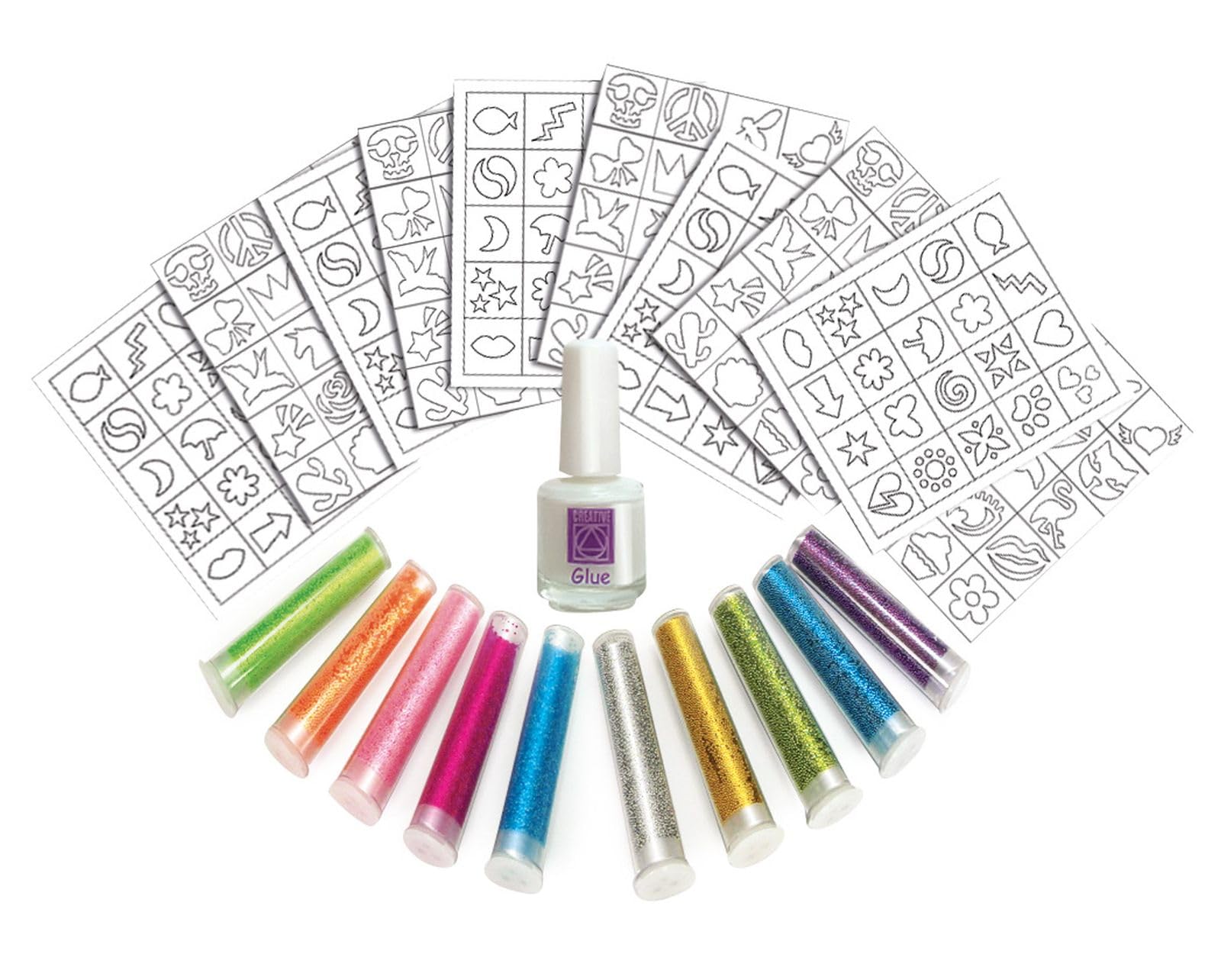 Kit Handlettering Lena - Carnet 50 Motifs, 4 Pochoirs, 4 Crayons, Stickers Et Cartes Postales
