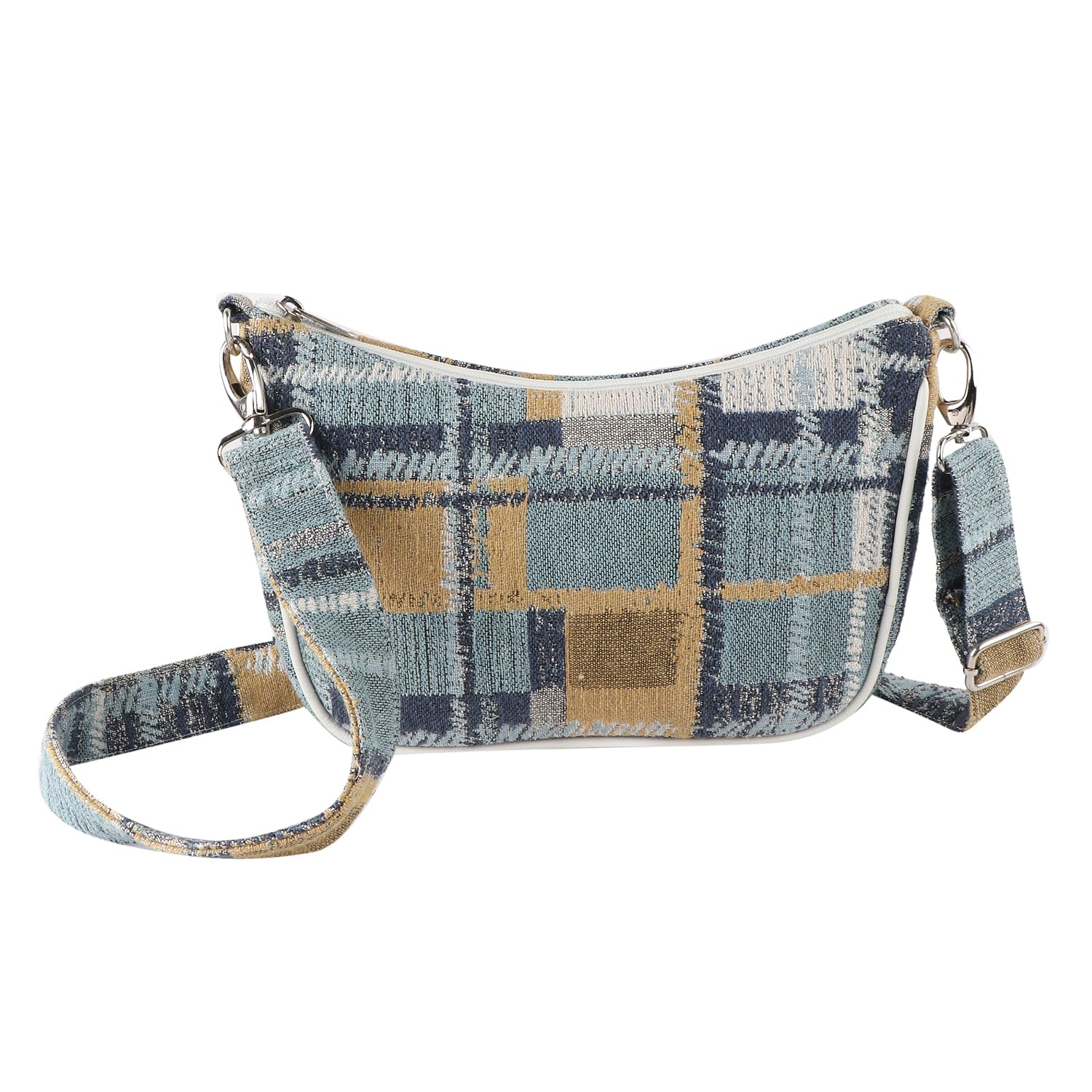 CNew Jacquard Sling Bag (Ligh Blue Multi) (B0CXJ1HJ8F) Amazon Price History, Amazon Price Tracker