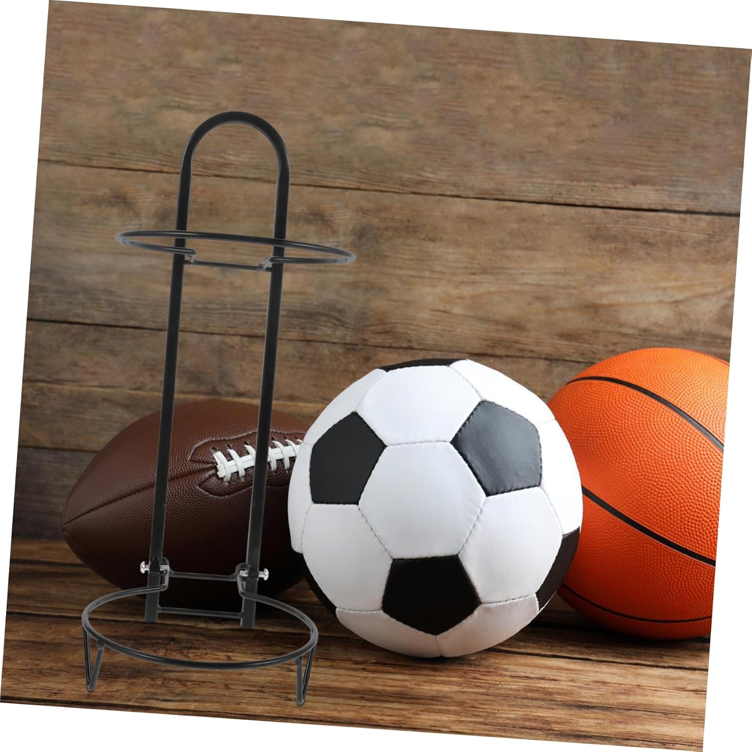 BESPORTBLE Vertical Multi-Layer Storage Mounted Organizer for Basketball Soccer and Volleyball Space-efficient Design for Indoor and Outdoor Use