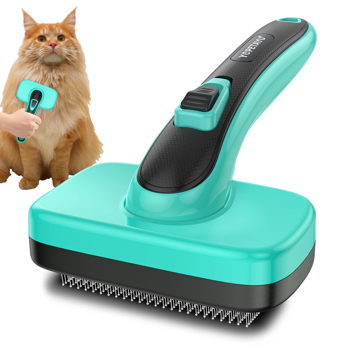 Buy Cat Brush for Shedding, Cat Brushes for Indoor Cats, Dogs Brush for  Long or Short Haired Dogs, Pet Grooming Brush for Massage. Gently Removes  Loose Fur, Mats Tangled Hair from Pet's