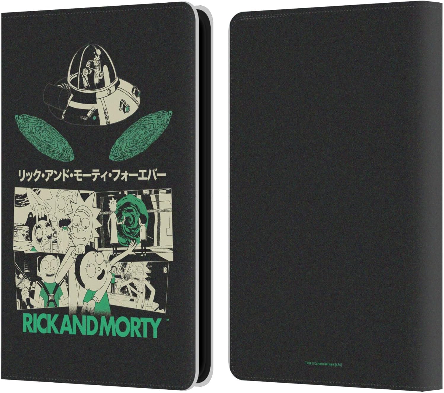 Head Case Designs Officially Licensed Rick and Morty Portals Duo Graphics Leather Wallet Case Compatible with Amazon Kindle 11th Gen 6in 2022