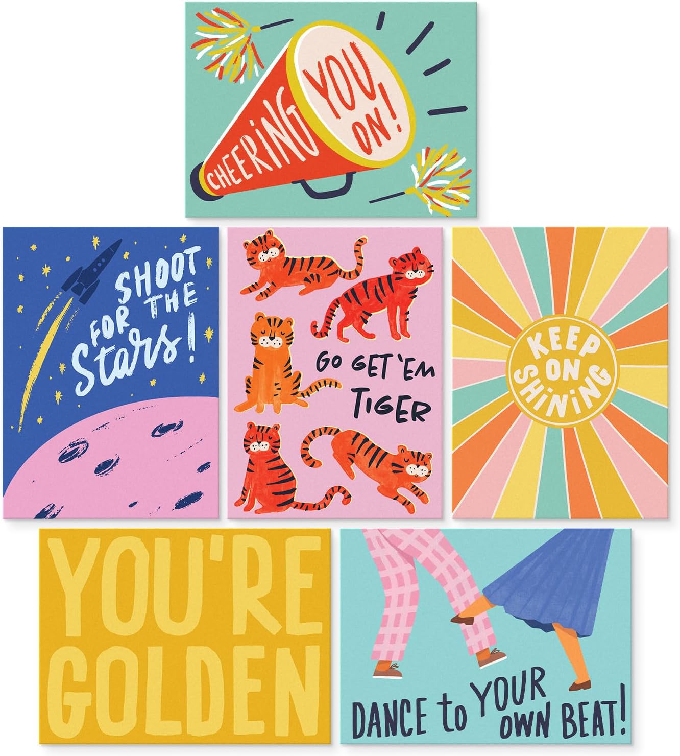 S&O Colorful Inspirational Cards with Envelopes Encouragement Cards