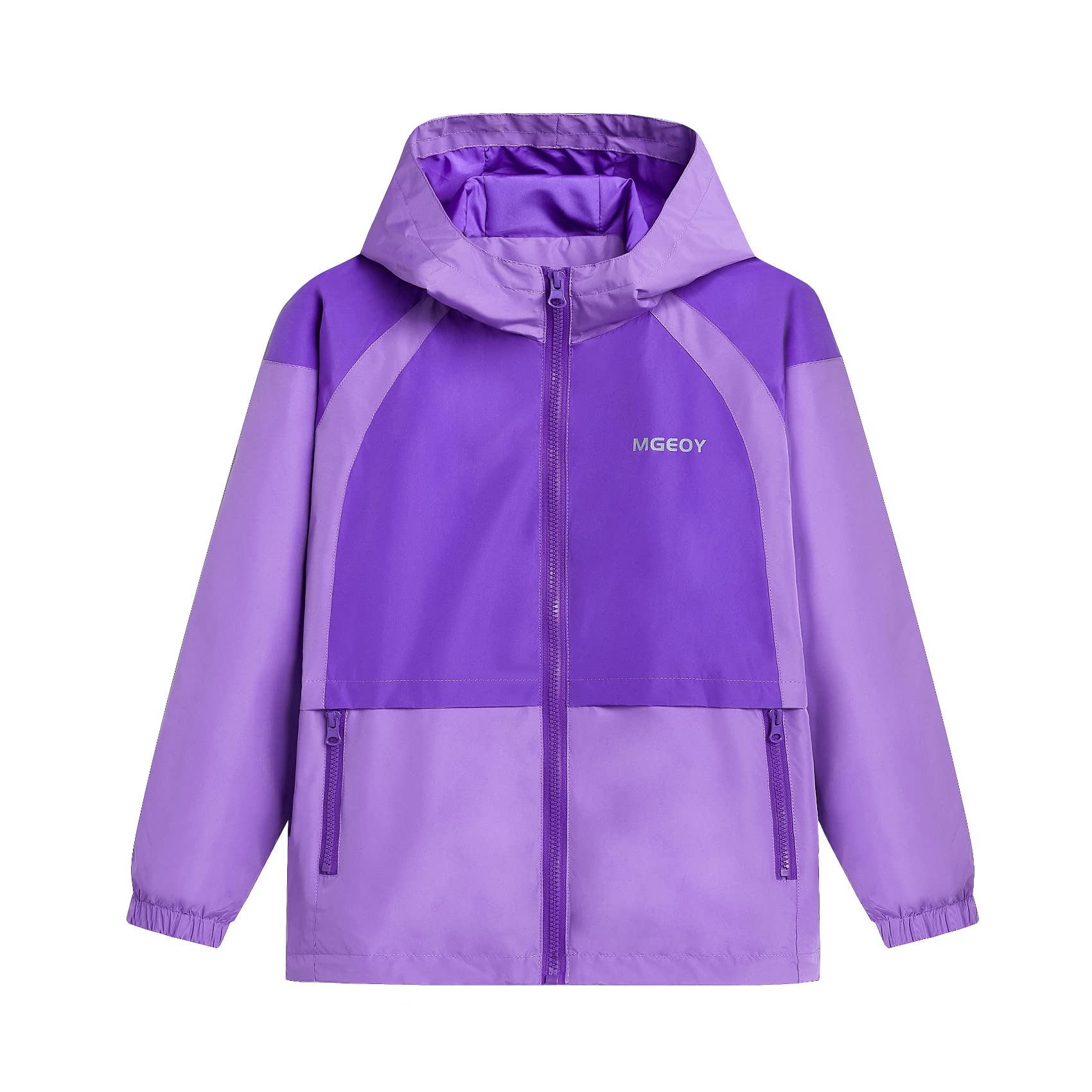 MGEOY Kids Rain Jackets Waterproof with Hood Lightweight Rain Coats for Girls Boys