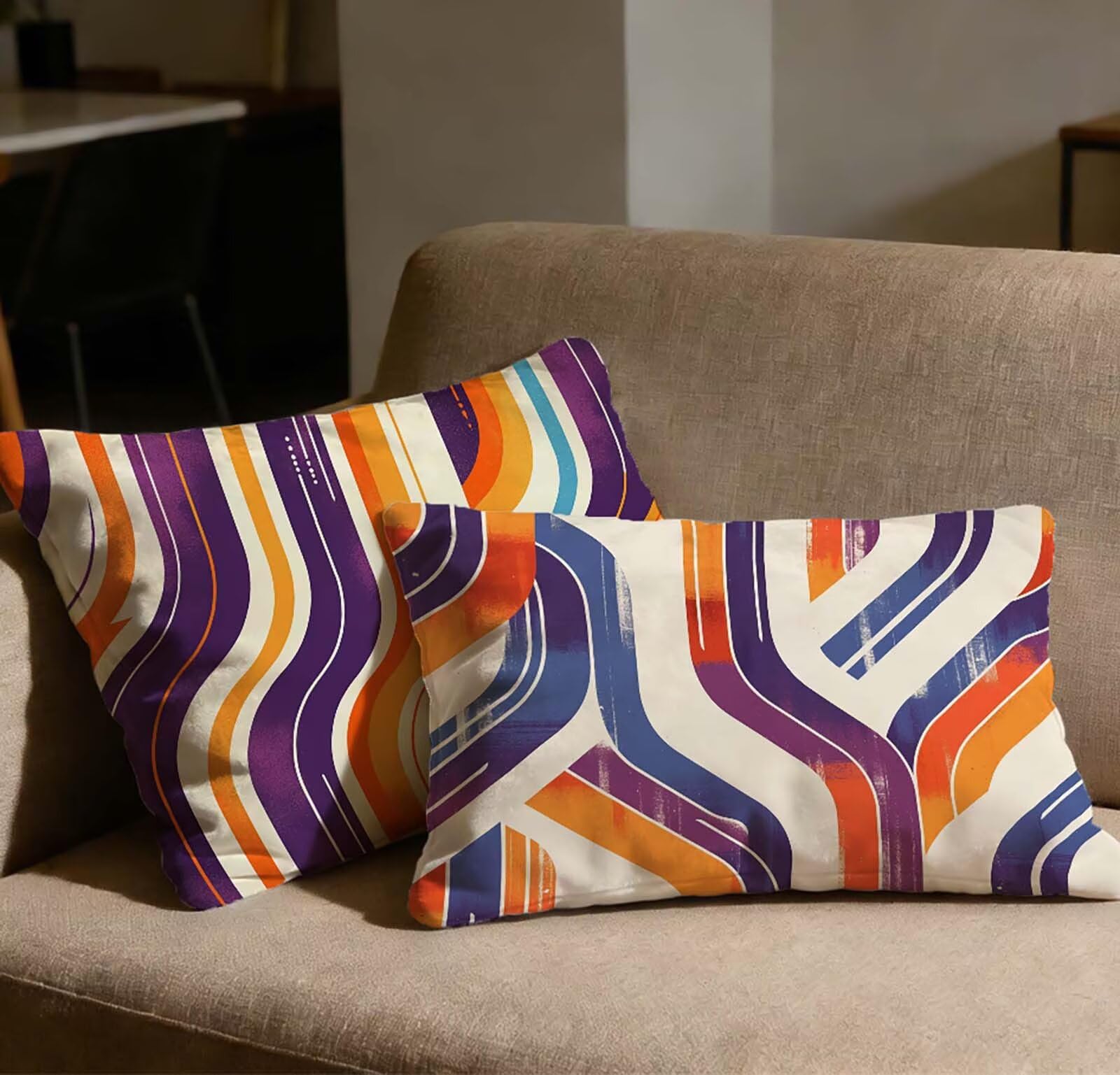 Taie oreiller 80x100 en velours pour protéger vos coussins sans fermeture apparente