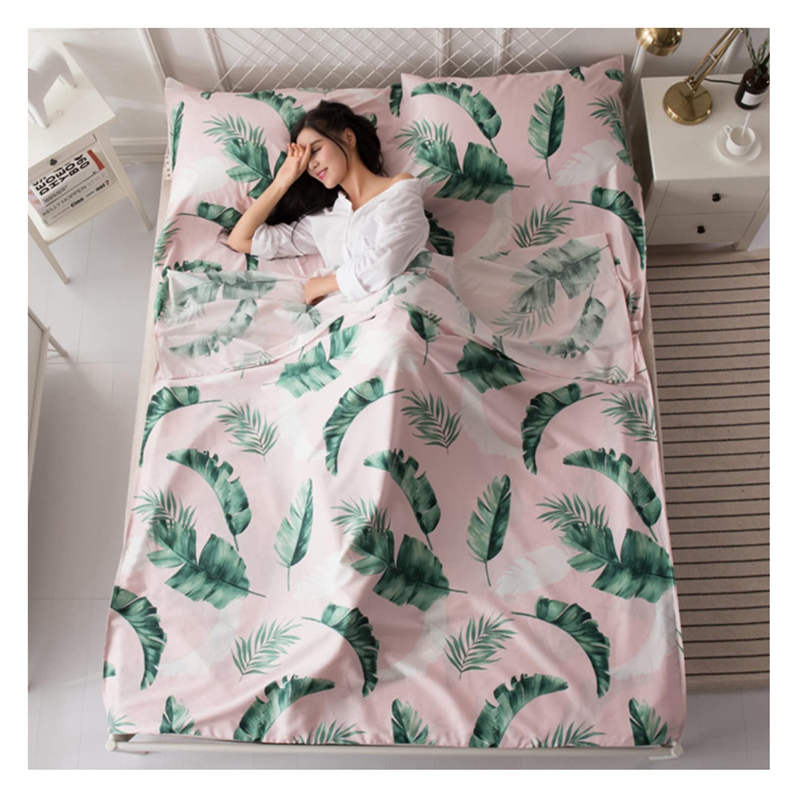 Sábanas para sacos de dormir Forro De Saco De Dormir De Algodón, Sábanas De Saco De Dormir De Hotel De Viaje For Acampar, Sábana De Saco De Dormir For Adultos Liviana, Compacta Y Portátil, For Todas L