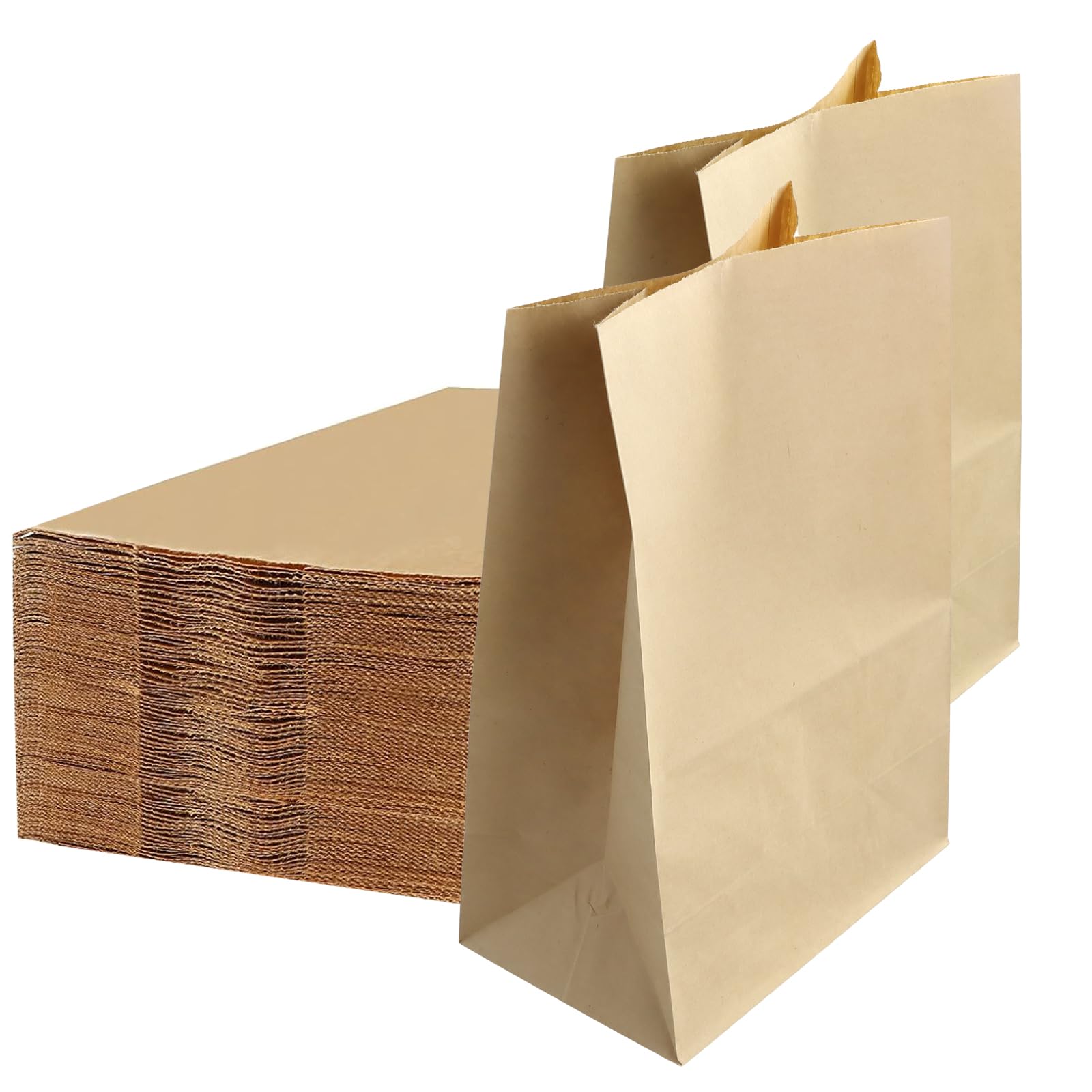 10/30/50/100pcs Marrone Kraft Sacchetto di Carta Cibo Verdura Shopping Bag Pacchetto di Caramelle Kraft Lunch Bag Generi Alimentari Biscotto Pane secchio sacchetto  15