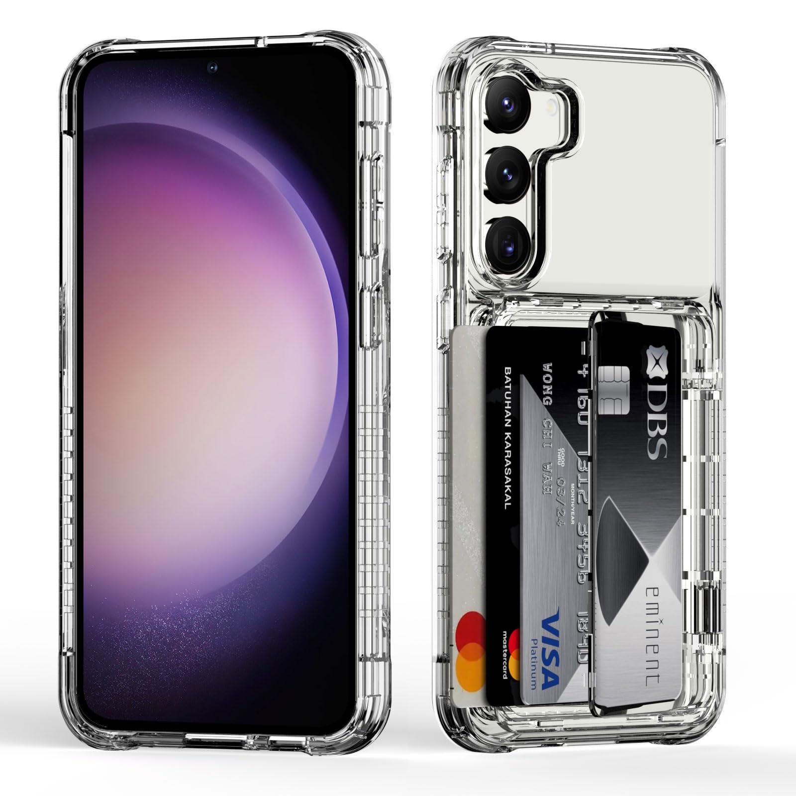 Funda para Samsung S23 Plus transparente perfecta para salir sin cartera 8