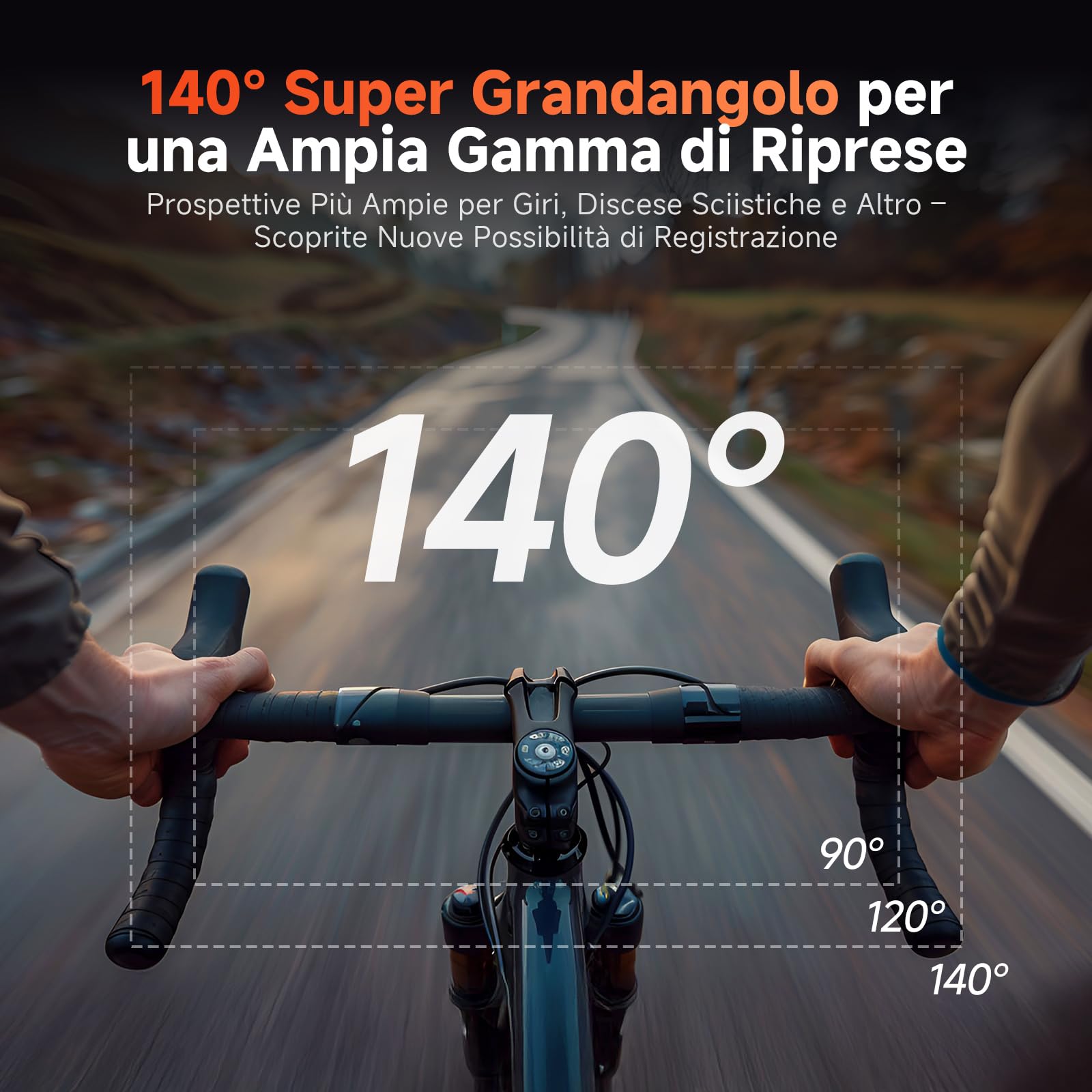 Rollei Actioncam 372 - Action-Camcorder con risoluzione video Full HD da 1080p/30 fps, Obiettivo grandangolare, impermeabile fino a 30 m, incl. custodia subacquea - Nero