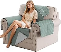 Vista 19 de PrinceDeco Fundas 100% impermeables para sofá de 3 cojines, fundas de sofá modernas con correas elásticas, protector de muebles grueso y suave, apto