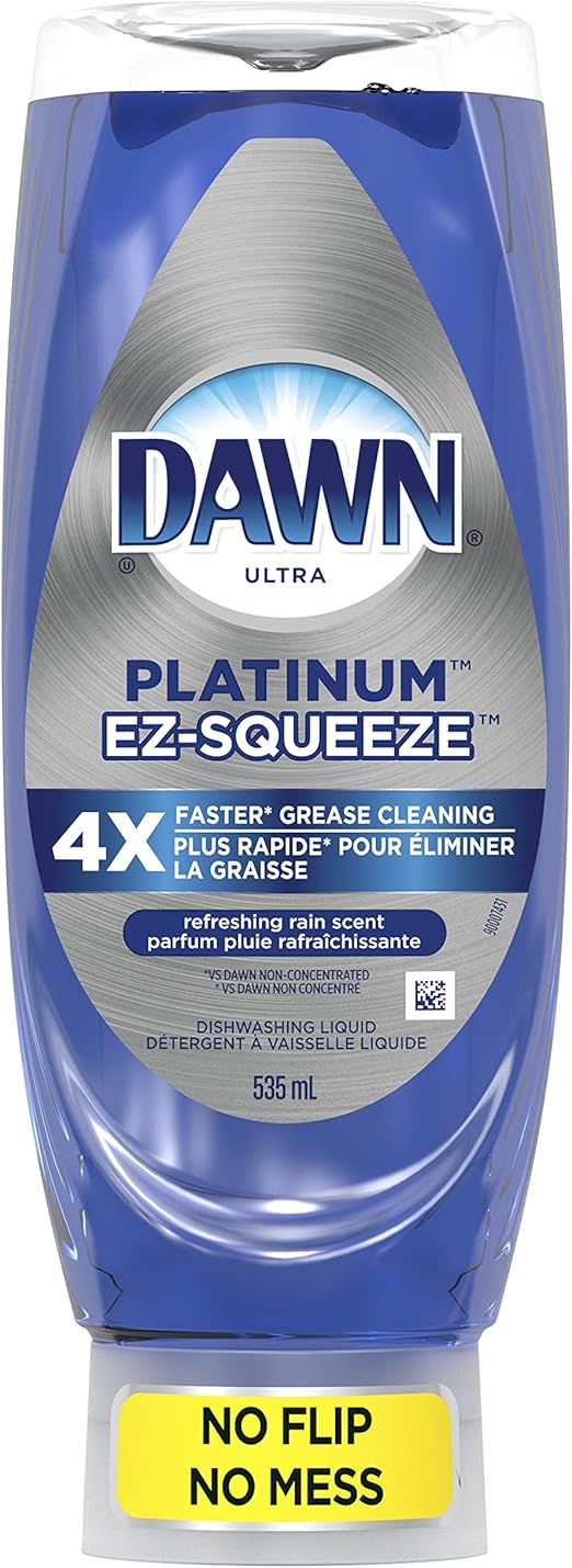 Dawn Platinum Dish Soap, EZSqueeze Bottle Dishwashing Liquid, 535 ml