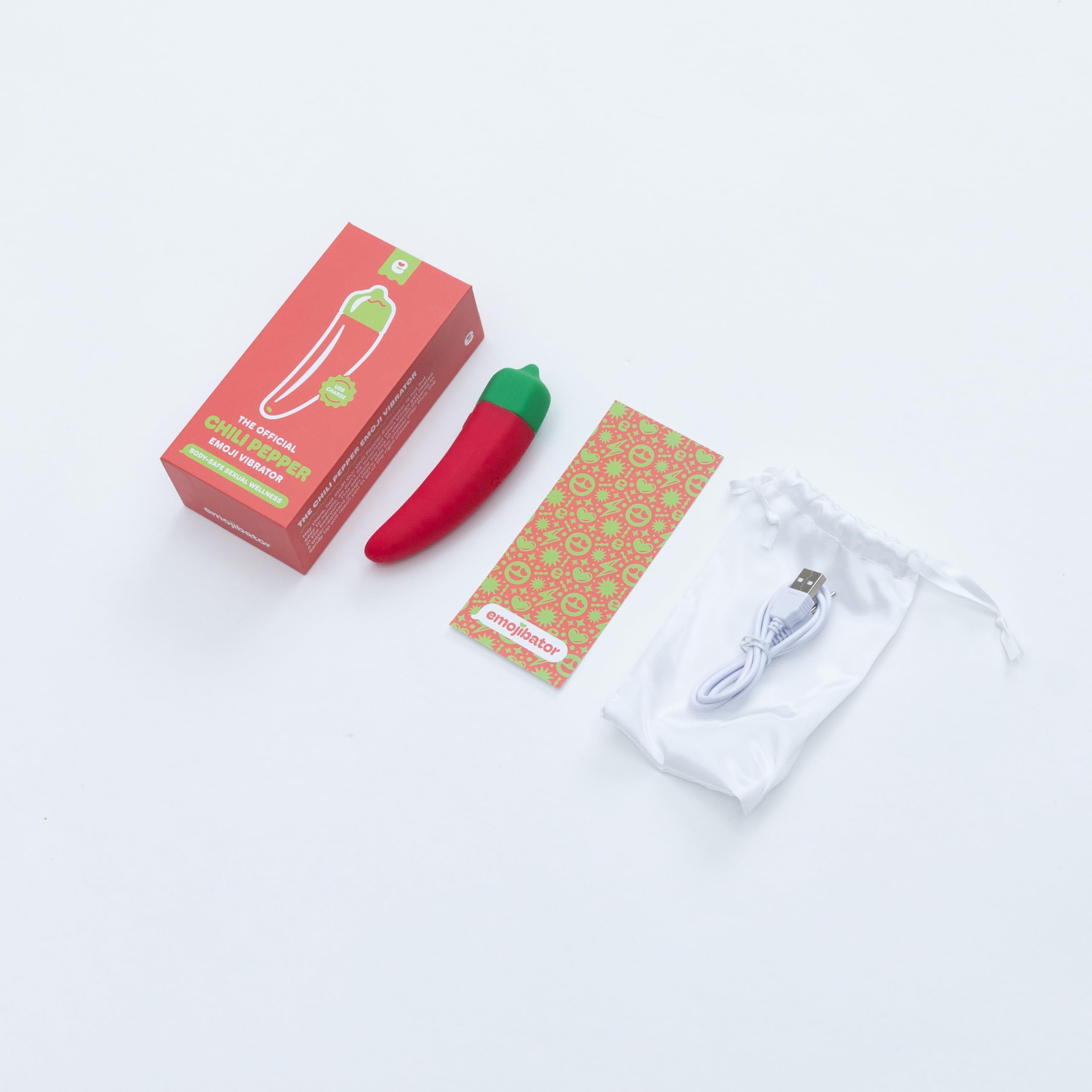 Amazon.com: Emojibator | Chili Pepper Personal Massager | 10 Vibration  Settings | Waterproof Vibrator | Medical-Grade Body Safe Silicone | USB  Rechargeable : Health & Household