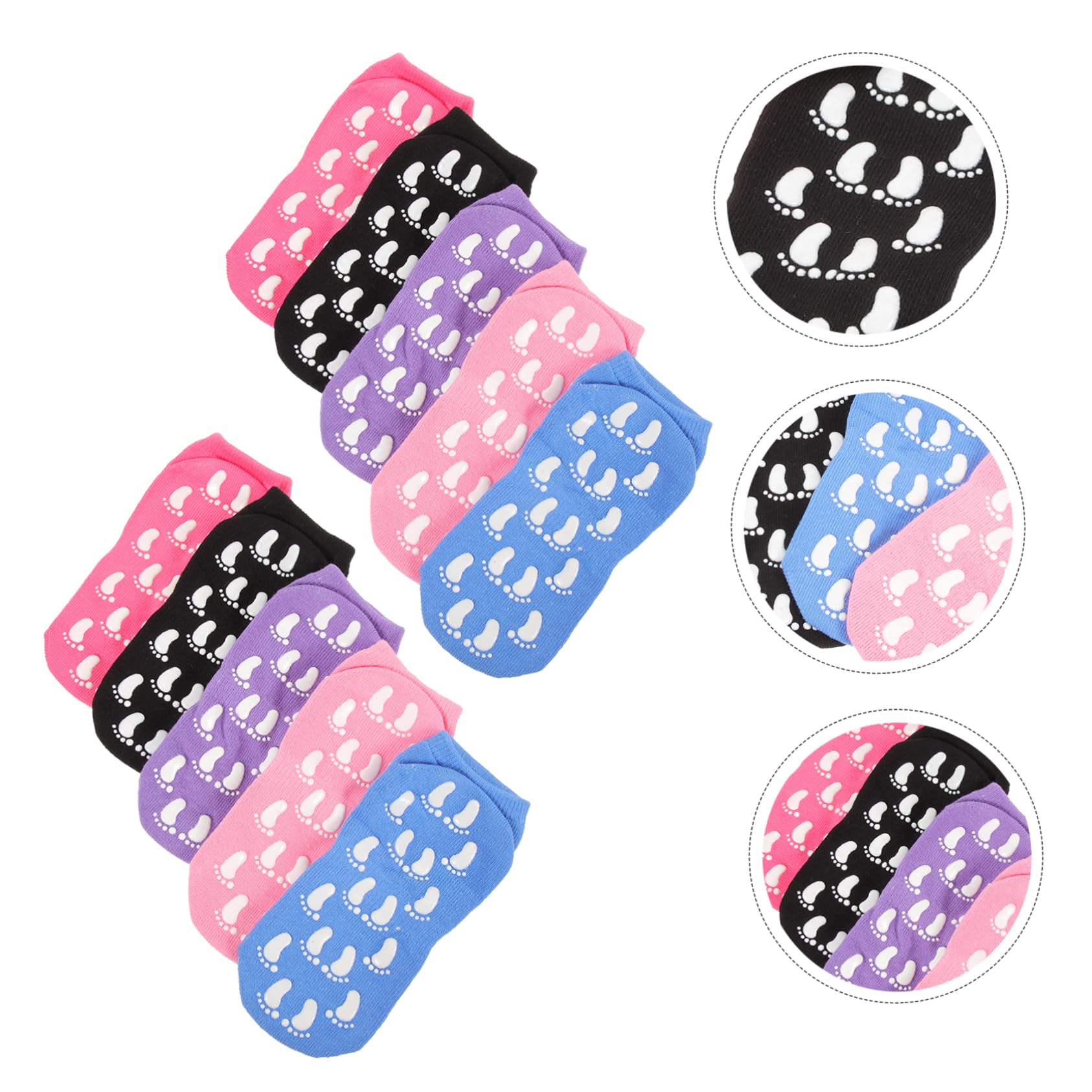 Toyvian Calcetines Antideslizantes Agarre Tobillo Mantener Calcetines De Yoga con Correas Calcetines Mujer Calcetines con Grip Calcetines De Yoga Antideslizantes Algodón